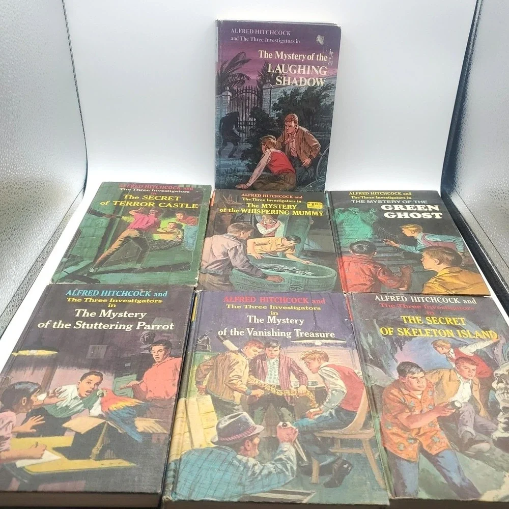 Alfred Hitchcock The Three Investigators Vintage Mystery‎ Hardcover Lot 1-6 & 12